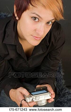 Women with digital camera. View Large Photo Image Stock Image - Women with digital camera.. Fotosearch