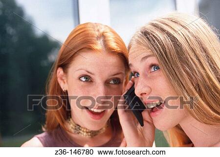 Women with mobile phone View Large Photo Image Stock Image - Women with mobile phone. Fotosearch