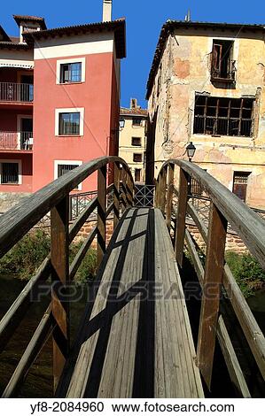 Wooden bridge Molina de Aragon Castile Spain. View Large Photo Image Stock Image - Wooden bridge Molina de Aragon Castile Spain.. Fotosearch