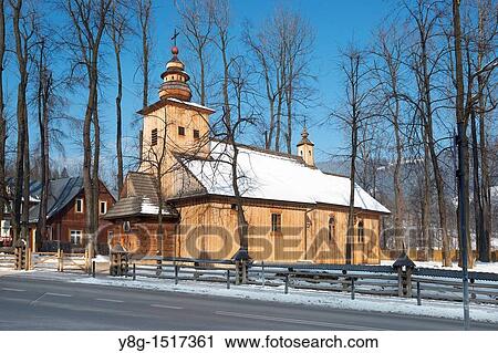 Wooden church in Zakopane, Poland, Europe View Large Photo Image Stock Image - Wooden church in Zakopane, Poland, Europe. Fotosearch