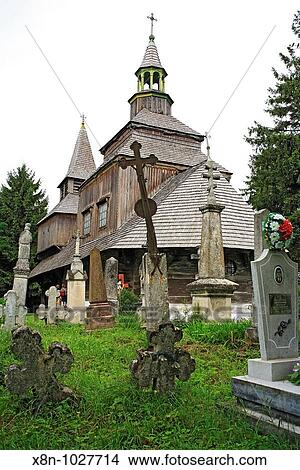 Wooden church of Holy Spirit, Rohatyn, Ivano-Frankivsk Oblast province, Ukraine View Large Photo Image Picture - Wooden church of Holy Spirit, Rohatyn, Ivano-Frankivsk Oblast province, Ukraine. Fotosearch