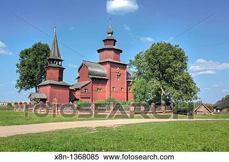 Wooden church of St John the Theologian on the river Isnya 1689, Rostov, Yaroslavl region, Russia View Large Photo Image Stock Photography - Wooden church of St John the Theologian on the river Isnya 1689, Rostov, Yaroslavl region, Russia. Fotosearch