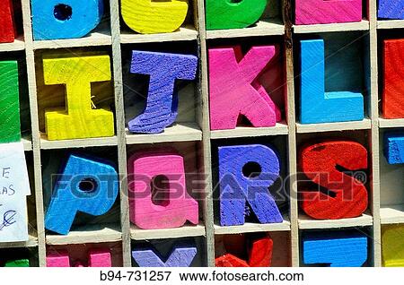 Wooden letters toy View Large Photo Image Stock Photo - Wooden letters toy. Fotosearch