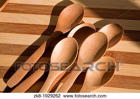 Wooden spoons on table background View Large Photo Image Stock Image - Wooden spoons on table background. Fotosearch