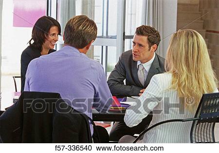 Stock Image - Working team. Fotosearch