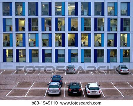 Workplace, workday, offices, office building, car park, Kiel, Germany, Europe. View Large Photo Image Stock Image - Workplace, workday, offices, office building, car park, Kiel, Germany, Europe.. Fotosearch