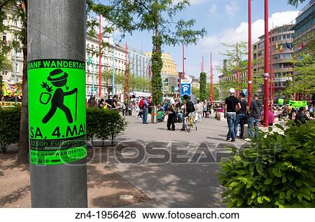Stock Photograph - World Cannabis March 2013 as it Begins in Vienna. Austria.. Fotosearch