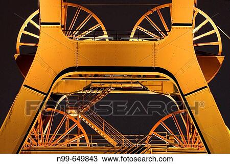 World Heritage Site coal-mine Zollverein, tower type headgear, monument of industry, Essen, Ruhr, North Rhine Westfalia, Germany View Large Photo Image Stock Image - World Heritage Site coal-mine Zollverein, tower type headgear, monument of industry, Essen, Ruhr, North Rhine Westfalia, Germany. Fotosearch