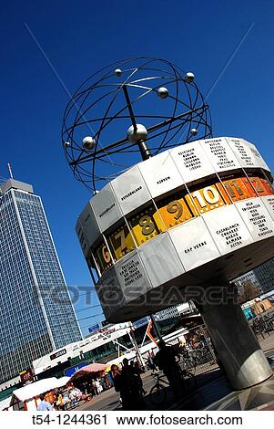 World Time Watch at Alexanderplatz in Berlin View Large Photo Image Stock Image - World Time Watch at Alexanderplatz in Berlin. Fotosearch