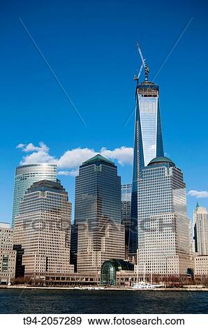 World Trade Center and Lower Manhattan Buildings, New York City. View Large Photo Image Stock Photo - World Trade Center and Lower Manhattan Buildings, New York City.. Fotosearch