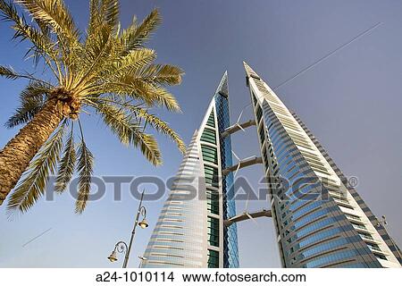 World Trade Center buildings, Manama, Bahrain View Large Photo Image Picture - World Trade Center buildings, Manama, Bahrain. Fotosearch