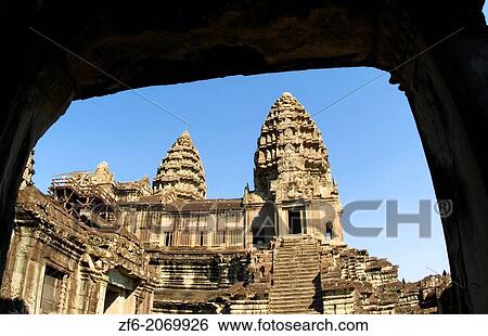 World's Largest Temple Angkor Wat Siem Reap Cambodia. View Large Photo Image Stock Photograph - World's Largest Temple Angkor Wat Siem Reap Cambodia.. Fotosearch