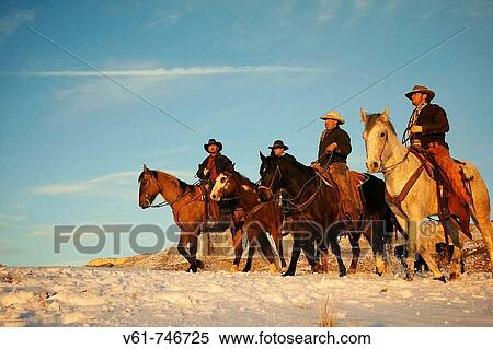 Wranglers out for a ride in the snow, Shell, Wyoming, USA View Large Photo Image Stock Photography - Wranglers out for a ride in the snow, Shell, Wyoming, USA. Fotosearch