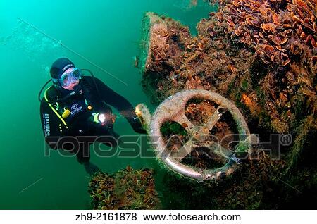wreck diving, wreck "Lieutenant Zatsarennyj", Black sea, Ukraine. View Large Photo Image Stock Photo - wreck diving, wreck "Lieutenant Zatsarennyj", Black sea, Ukraine.. Fotosearch