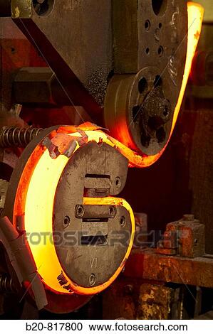 Stock Image - Wrought, tine, spare parts for farm machinery manufacturing, metallurgy. Fotosearch