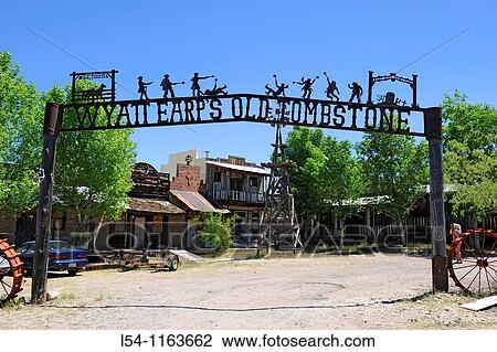 Stock Image - Wyatt Earp's Old Tombstone Arizona. Fotosearch