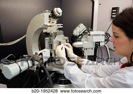 Stock Photo - X-ray diffractometer. Technological Services to Industry. Tecnalia Research & Innovation, Donostia, San Sebastian, Gipuzkoa, Basque Country, Spain.. Fotosearch