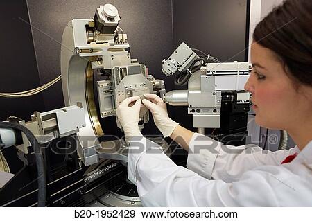 Stock Photo - X-ray diffractometer. Technological Services to Industry. Tecnalia Research & Innovation, Donostia, San Sebastian, Gipuzkoa, Basque Country, Spain.. Fotosearch