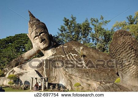 Xieng Khuan, 24 km from Vientiane Laos: the? Buddha Park? View Large Photo Image Picture - Xieng Khuan, 24 km from Vientiane Laos: the? Buddha Park?. Fotosearch