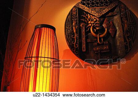 Yangshou (China): detail of the Pure Lotus restaurant View Large Photo Image Picture - Yangshou (China): detail of the Pure Lotus restaurant. Fotosearch