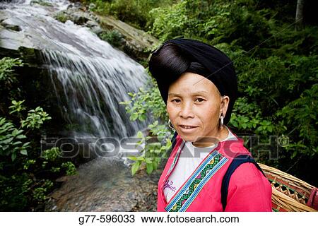 Yao Chinese woman. Guilin. Longsheng. Guangxi Province. China. View Large Photo Image Stock Image - Yao Chinese woman. Guilin. Longsheng. Guangxi Province. China.. Fotosearch