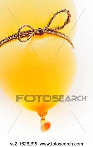 Yellow balloon with a string View Large Photo Image Stock Photography - Yellow balloon with a string. Fotosearch