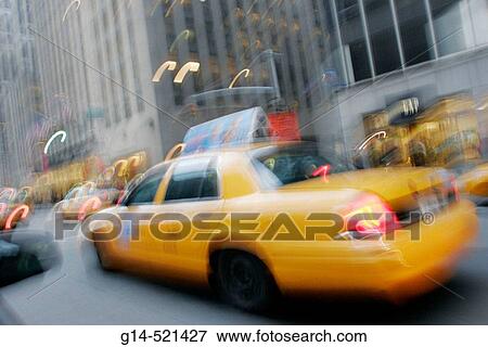 Yellow taxi cabs, blur, motion, movement, speed. Avenue of the Americas. Midtown Manhattan. New York. USA. View Large Photo Image Stock Photo - Yellow taxi cabs, blur, motion, movement, speed. Avenue of the Americas. Midtown Manhattan. New York. USA.. Fotosearch