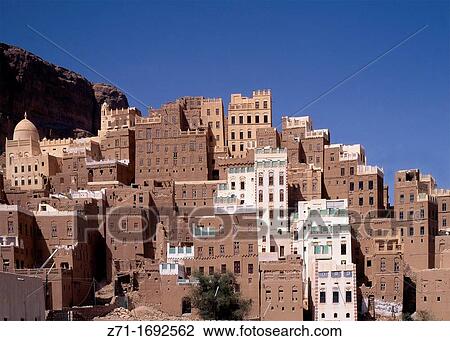 Yemen, Hadramawt province, Wadi Doan, village View Large Photo Image Stock Image - Yemen, Hadramawt province, Wadi Doan, village. Fotosearch