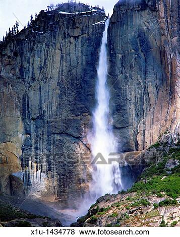 Yosemite Falls View Large Photo Image Stock Photo - Yosemite Falls. Fotosearch