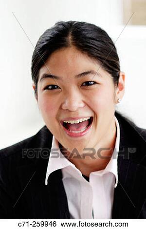 Stock Photograph - Young Asian Woman. Fotosearch