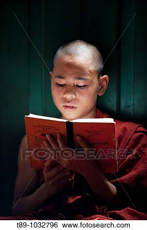 Young bhuddist monk studing View Large Photo Image Stock Photograph - Young bhuddist monk studing. Fotosearch