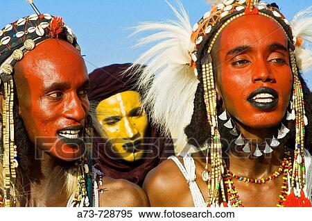 Young Bororo men dancing during Gerewol festival, the most important traditional meeting for Bororo tribe, Niger View Large Photo Image Stock Photography - Young Bororo men dancing during Gerewol festival, the most important traditional meeting for Bororo tribe, Niger. Fotosearch