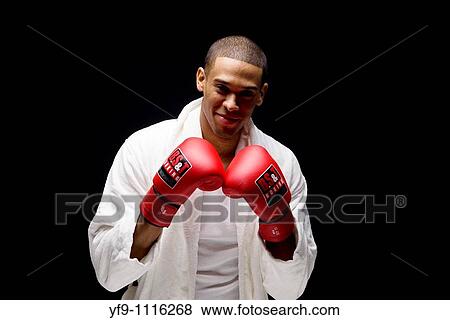 Stock Photo - Young boxer.. Fotosearch