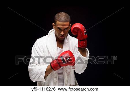 Stock Photograph - Young boxer.. Fotosearch