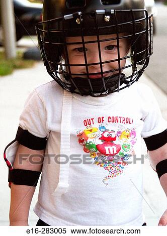 young boy with hockey mask View Large Photo Image Stock Photography - young boy with hockey mask. Fotosearch