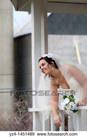 Young Bride on her Wedding Day View Large Photo Image Stock Photo - Young Bride on her Wedding Day. Fotosearch
