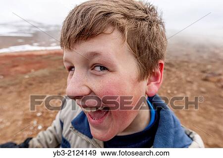 Young British Tourist, Myvatn, iceland. View Large Photo Image Stock Photo - Young British Tourist, Myvatn, iceland.. Fotosearch