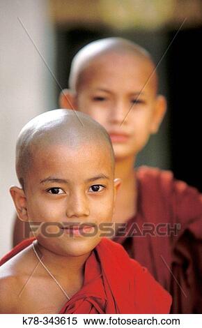 Young Buddhist monks at the Shwedagon Paya. Yangoon (Rangoon), Myanmar View Large Photo Image Stock Photography - Young Buddhist monks at the Shwedagon Paya. Yangoon (Rangoon), Myanmar. Fotosearch