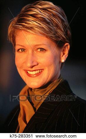 Stock Image - Young contemporary businesswoman. Fotosearch