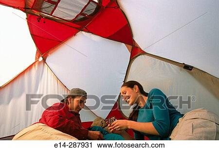 Young couple at camp. Eagle River Valley. Southcentral Alaska View Large Photo Image Stock Image - Young couple at camp. Eagle River Valley. Southcentral Alaska. Fotosearch