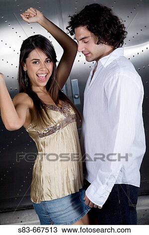 young couple dancing at club View Large Photo Image Stock Image - young couple dancing at club. Fotosearch