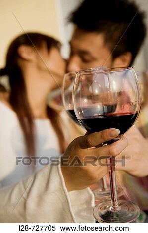 Young Couple Drinking Wine View Large Photo Image Stock Photography - Young Couple Drinking Wine. Fotosearch