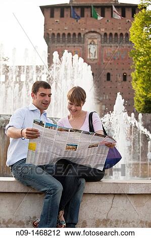 young couple in Milan View Large Photo Image Stock Image - young couple in Milan. Fotosearch