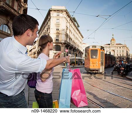 young couple in Milan View Large Photo Image Stock Image - young couple in Milan. Fotosearch