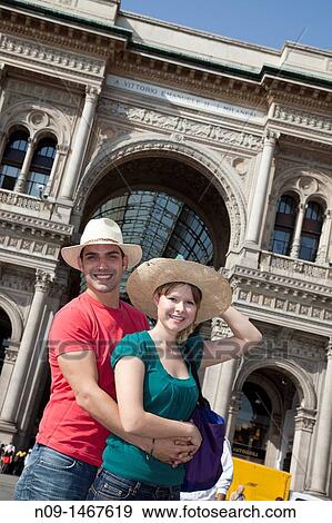 young couple in Milan View Large Photo Image Stock Photo - young couple in Milan. Fotosearch