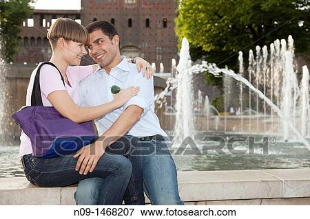 young couple in Milan View Large Photo Image Stock Photo - young couple in Milan. Fotosearch