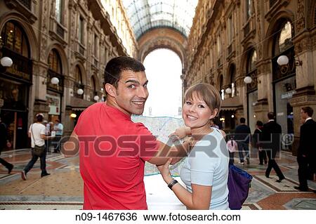 young couple in Milan View Large Photo Image Stock Photograph - young couple in Milan. Fotosearch