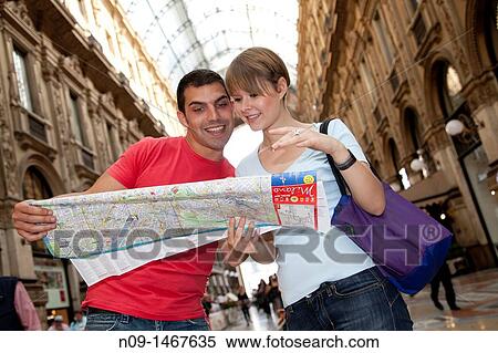 young couple in Milan View Large Photo Image Stock Photography - young couple in Milan. Fotosearch
