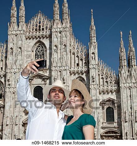 young couple in Milan View Large Photo Image Stock Photography - young couple in Milan. Fotosearch