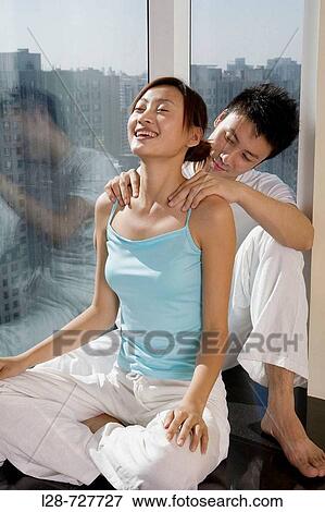 Young Couple massage View Large Photo Image Stock Photo - Young Couple massage. Fotosearch